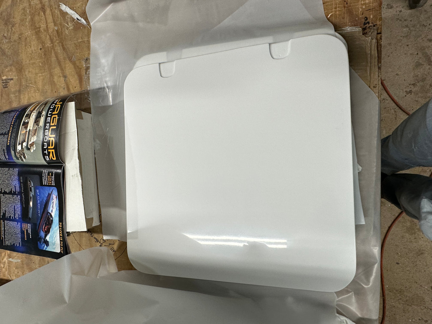 Fiberglass hatch and gutter 24X24 in Polyester or Epoxy